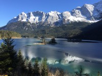 Eibsee vor Zugspitze